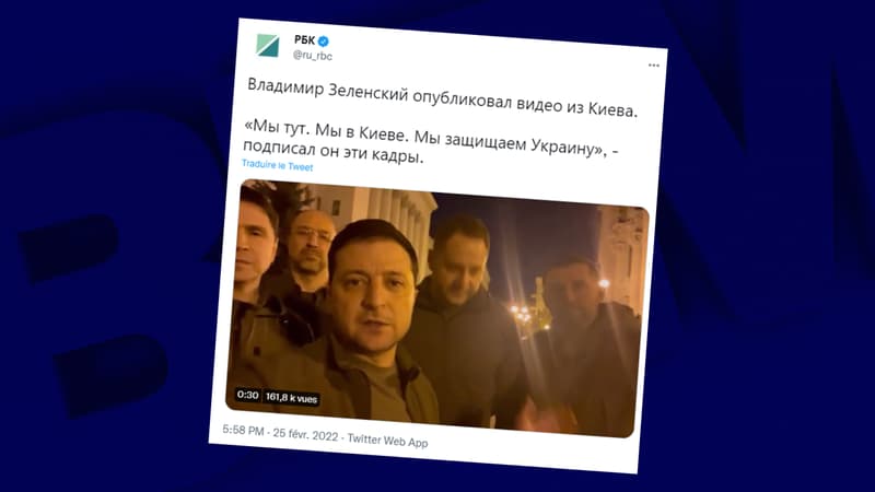 “Nous sommes tous ici, à défendre notre État”: le président Zelensky s’affiche dans les rues de Kiev