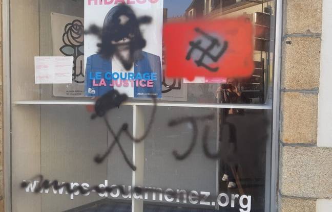 Finistère : Des croix gammées taguées sur un local du PS à Douarnenez