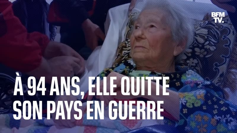À 94 ans, cette Ukrainienne quitte son pays en guerre sans savoir si elle reverra sa fille