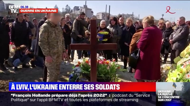 À Lviv, l’Ukraine enterre ses soldats