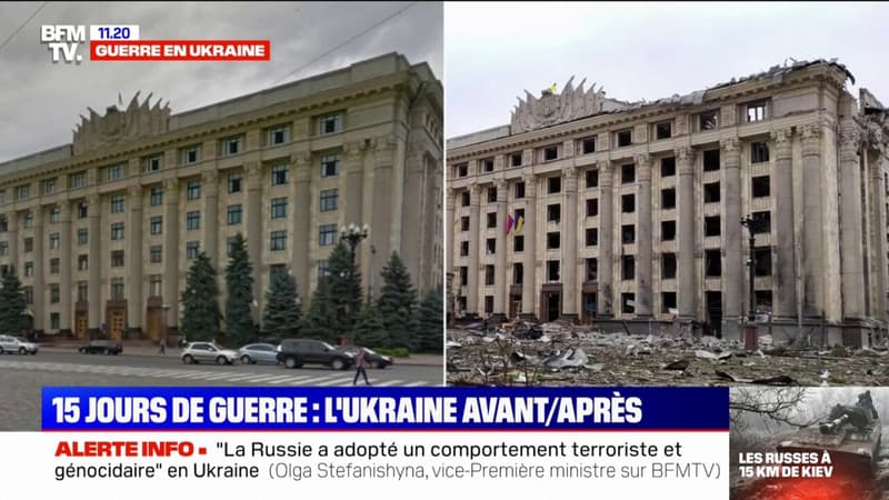 AVANT/APRÈS – Comment l’Ukraine a changé de visage après deux semaines de guerre