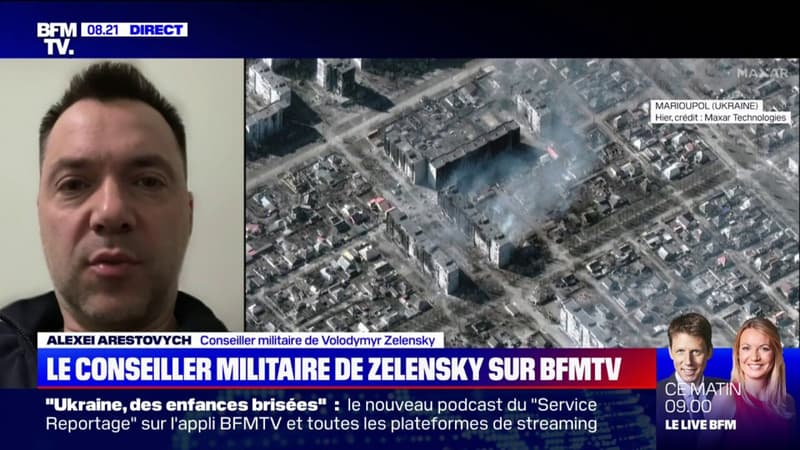Alexei Arestovych, conseiller militaire de Volodymyr Zelensky: “Les Russes veulent faire de Marioupol un exemple”