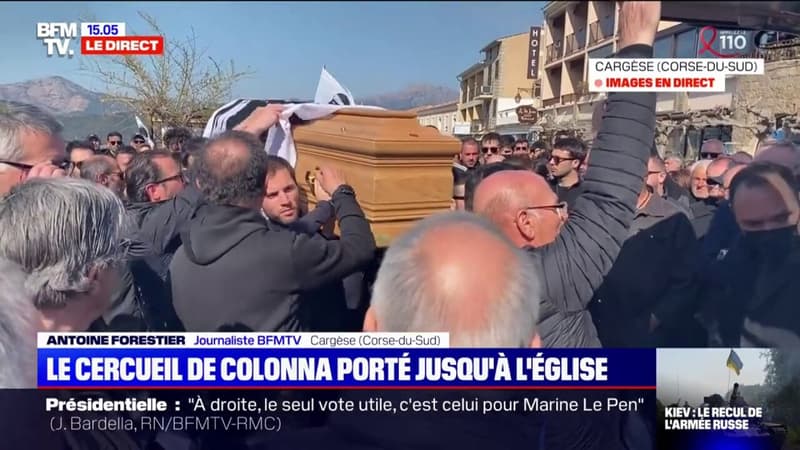 Corse: le cercueil d’Yvan Colonna porté jusqu’à l’église