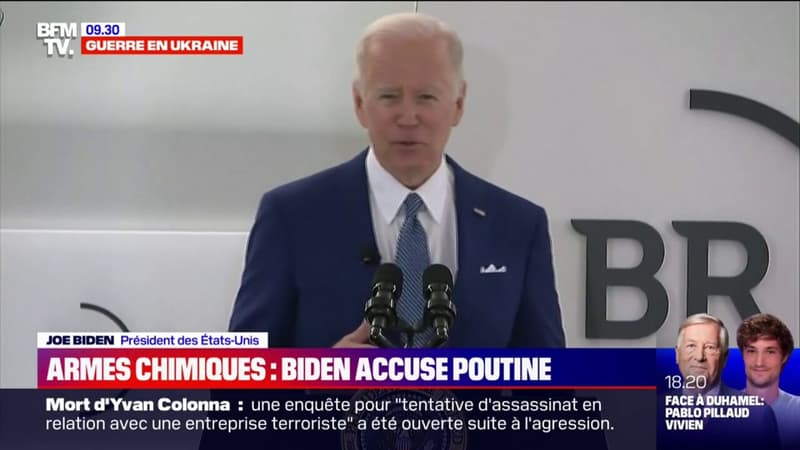 D’après Biden, Poutine envisage d’utiliser des armes chimiques et biologiques en Ukraine