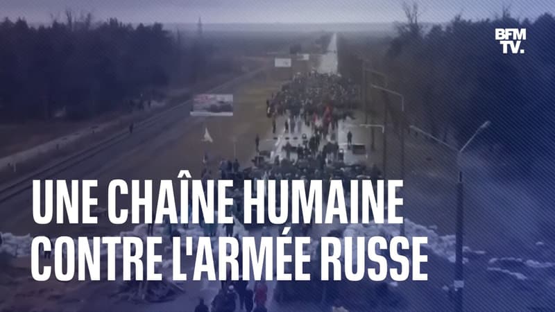 Des Ukrainiens forment une chaîne humaine pour protéger la plus grosse centrale nucléaire d’Europe