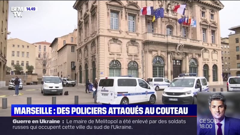 Des policiers attaqués au couteau à Marseille, l’agresseur abattu