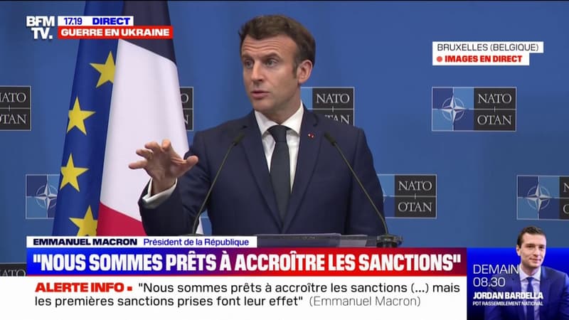 Emmanuel Macron: “Il y a déjà 3,5 millions de réfugiés ukrainiens en Europe”