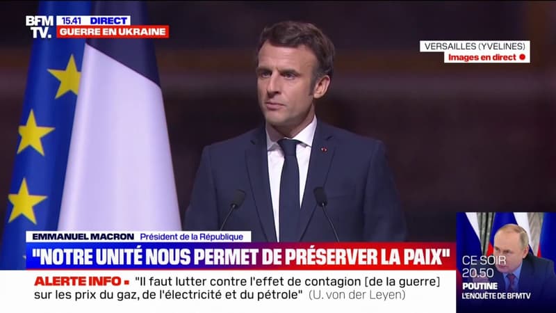 Emmanuel Macron: “Il y a une guerre sur le terrain, et nous ne sommes pas en guerre”