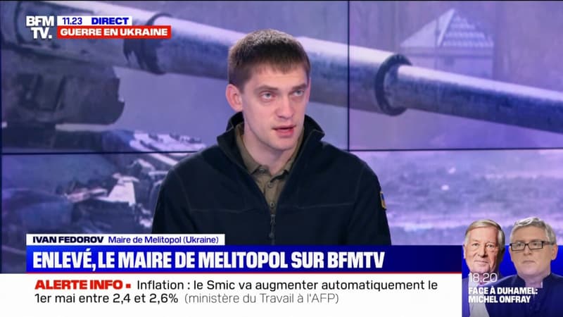 Enlevé par l’armée russe, le maire de Melitopol témoigne sur BFMTV après sa libération