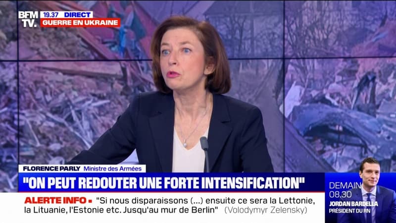 Florence Parly: “La Russie doit savoir que si elle attaquait, alors elle trouverait des alliés tous unis par la solidarité qui les rassemble”