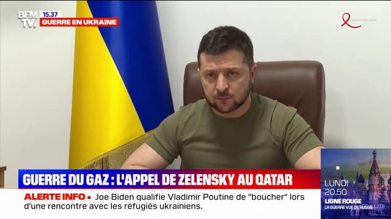 Guerre du Gaz: l’appel de Zelensky au Qatar