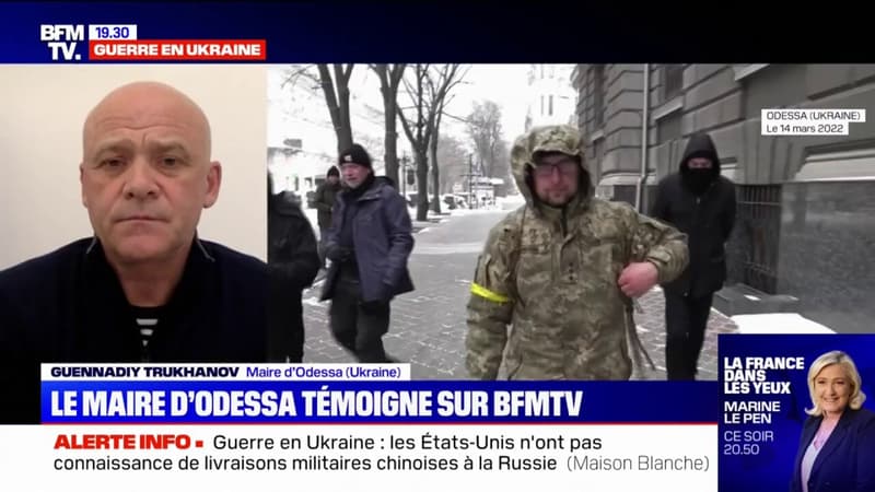 Guerre en Ukraine: “Aujourd’hui, les marchandises n’arrivent pas” à Odessa, assure le maire de la ville