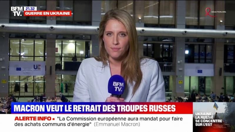 Guerre en Ukraine: Emmanuel Macron veut obtenir le retrait “complet” des troupes russes “de tout le territoire”