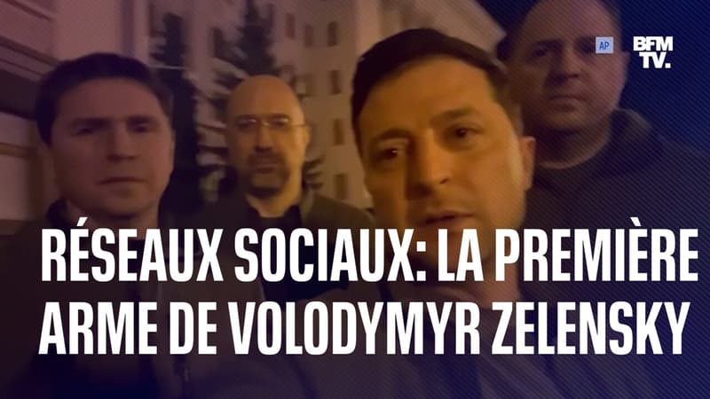 Guerre en Ukraine: Les réseaux sociaux, la première arme de Volodymyr Zelensky