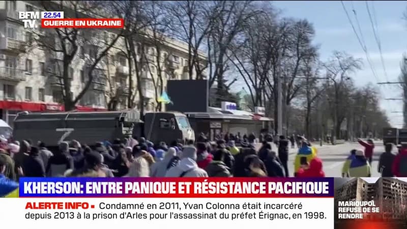 Guerre en Ukraine: à Kherson, ces habitants mènent une résistance pacifique