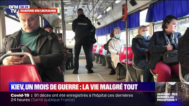 Guerre en Ukraine: à bord de la dernière ligne de tram encore en service à Kiev