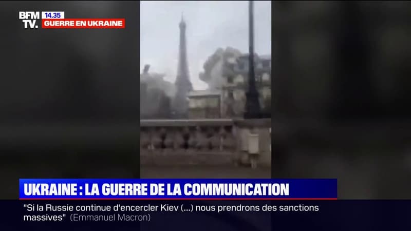 Guerre en Ukraine: le Parlement ukrainien diffuse une vidéo d’un bombardement factice de Paris pour interpeller les Européens