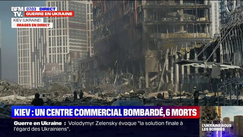 Guerre en Ukraine: le bombardement d’un centre commercial fait au moins 6 morts à Kiev