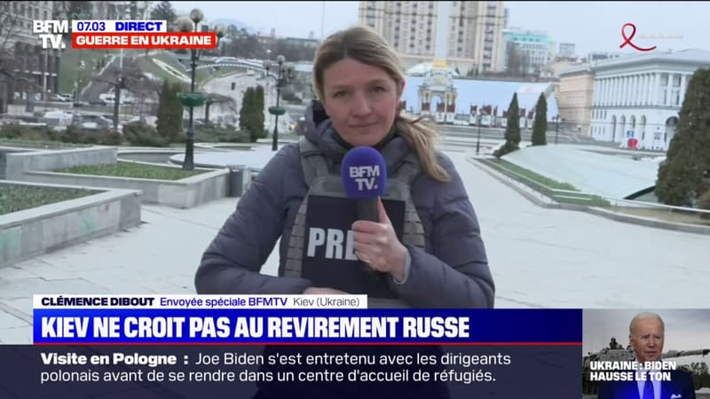 Guerre en Ukraine: les habitants de Kiev ne croient pas au revirement de l’armée russe, qui a annoncé prioriser les combats dans le Donbass