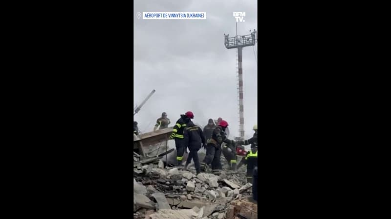 Guerre en Ukraine: les images de dégâts à l’aéroport de Vinnytsia, détruit par des frappes russes