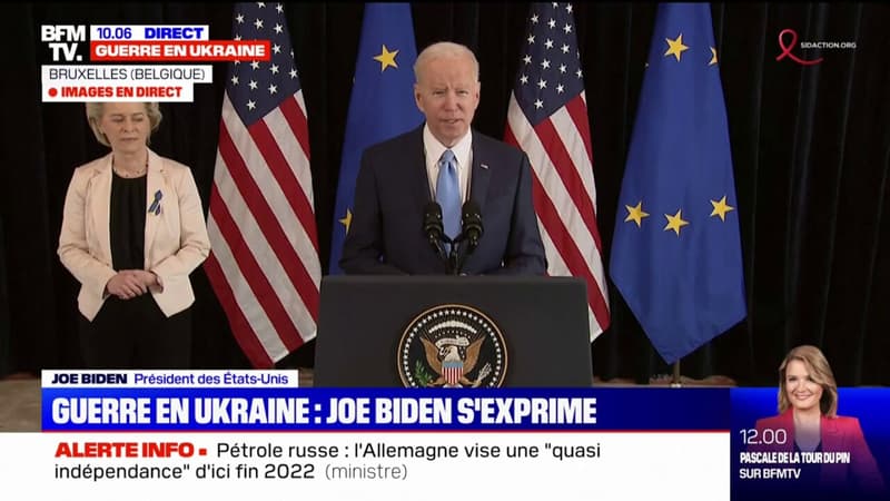 Guerre en Ukraine: pour Joe Biden, “les sources énergétiques russes mettent à genoux les Etats qui en achètent”
