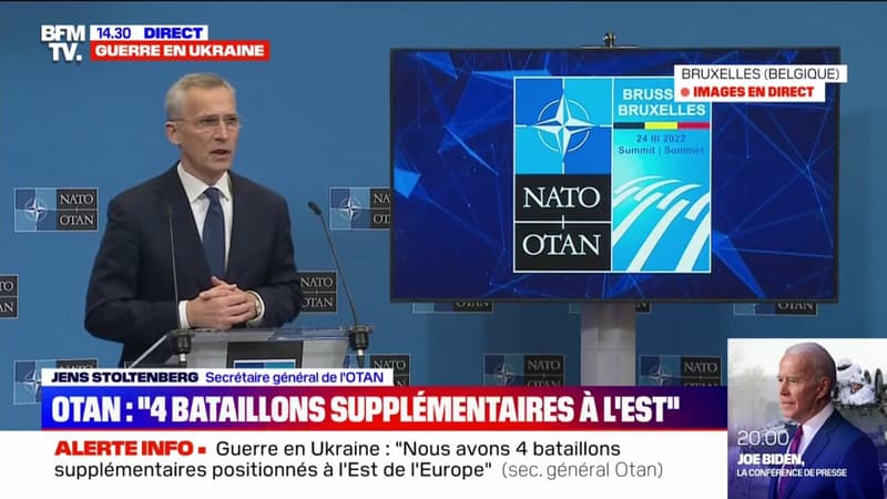 Guerre en Ukraine: pour le secrétaire général de l’Otan, “la Russie cherche un prétexte pour utiliser des armes chimiques”