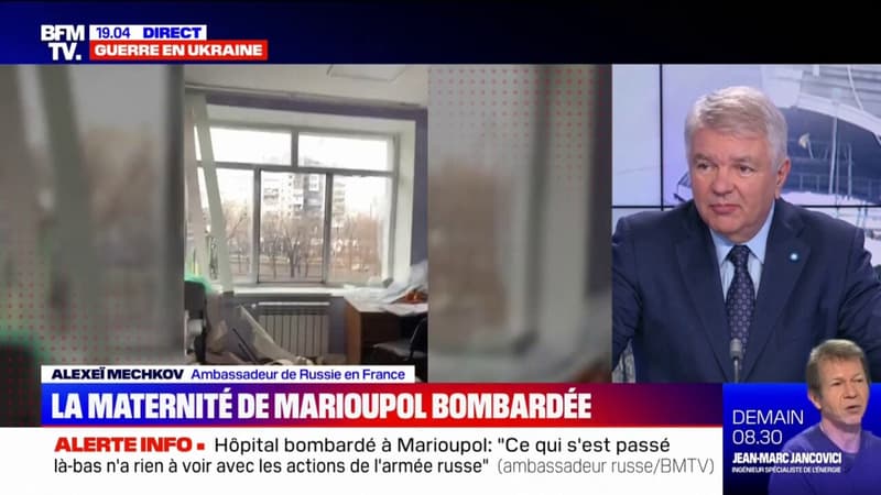 Hôpital de Marioupol: l’ambassadeur de Russie en France affirme que l’armée russe a l’ordre “de ne pas frapper les civils”