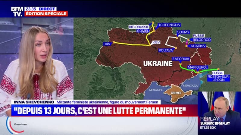 Inna Shevchenko: “Vladimir Poutine veut la guerre avec l’Occident”