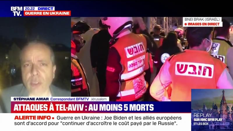 Israël: au moins cinq morts et plusieurs blessés dans des attaques dans la banlieue de Tel-Aviv