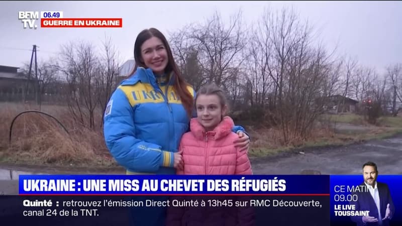 “Je me rends compte que ces titres, ce ne sont pas que des moments heureux, c’est aussi une responsabilité”: cette ancienne miss Ukraine a décidé de rester au chevet des réfugiés