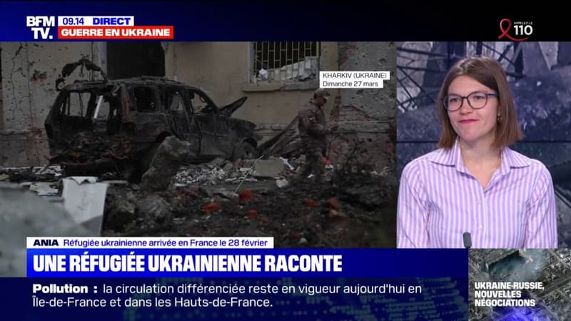 “Je suis optimiste”: Ania, une réfugiée ukrainienne arrivée en France, témoigne sur BFMTV