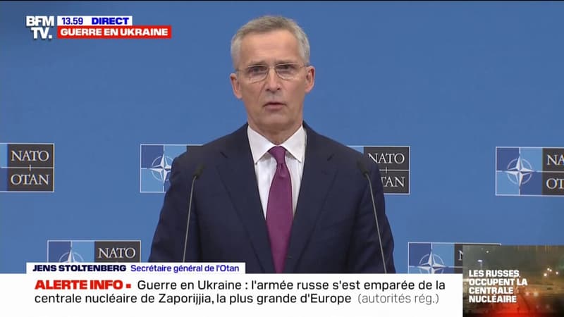 Jens Stoltenberg, secrétaire général de l’Otan: “Il faut que toutes les troupes russes quittent l’Ukraine”