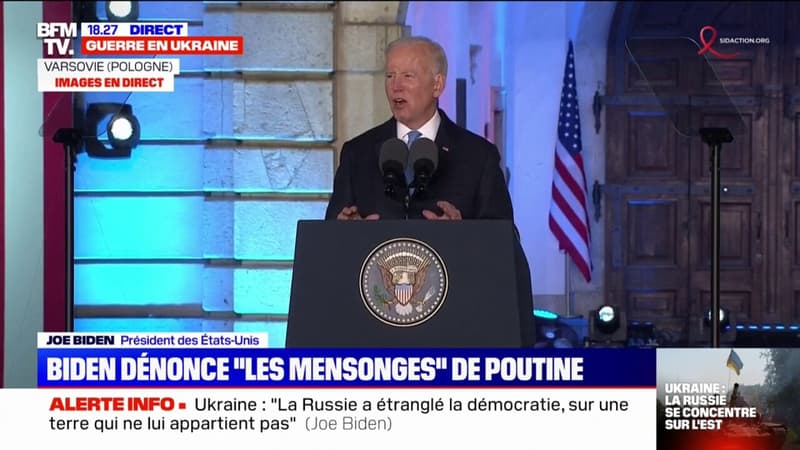 Joe Biden: “La Russie a étranglé la démocratie”