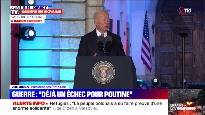 Joe Biden: “Le président Poutine a un projet impérial”