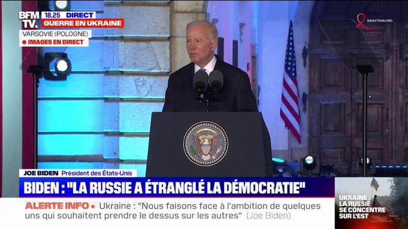 Joe Biden, au peuple ukrainien: “Nous sommes à vos côtés”
