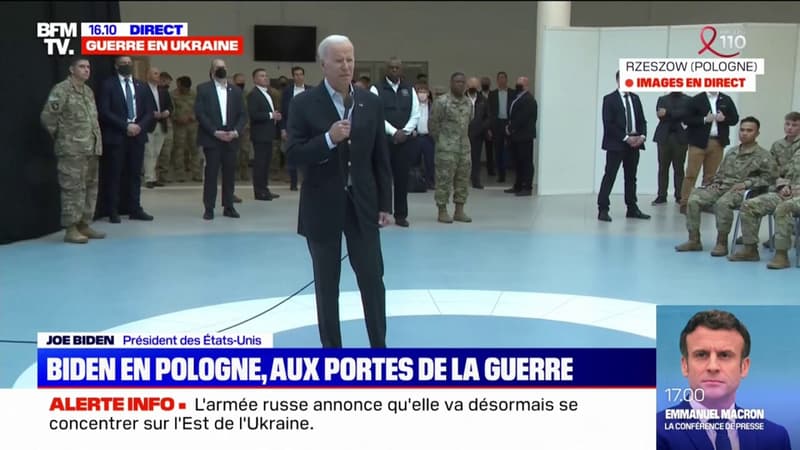 Joe Biden aux soldats américains en Pologne: “Vous êtes là pour défendre pour la démocratie contre l’autocratie”