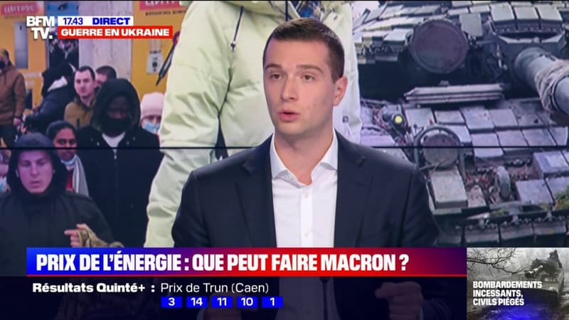 Jordan Bardella: “Attention à ce que sanctionner la Russie ne revienne pas à se sanctionner soi-même”