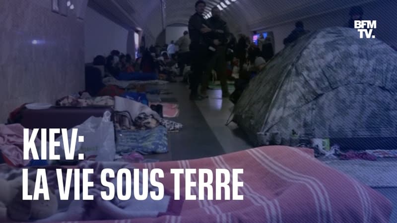Kiev: la vie sous terre