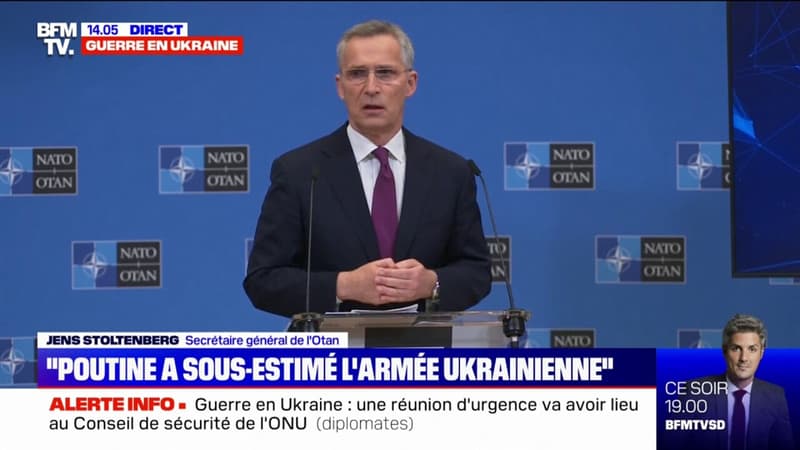 L’Otan va “augmenter [son] soutien” à l’Ukraine, assure son secrétaire général
