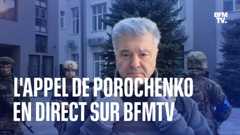 L’interview intégrale de Petro Porochenko, ex-président de l’Ukraine actuellement à Kiev, sur BFMTV