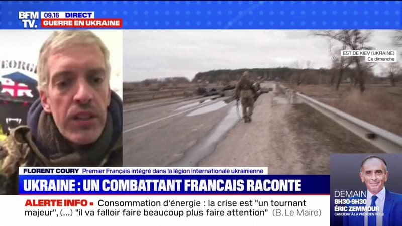 “La cause ukrainienne c’est la cause de la liberté”: un combattant français témoigne sur BFMTV