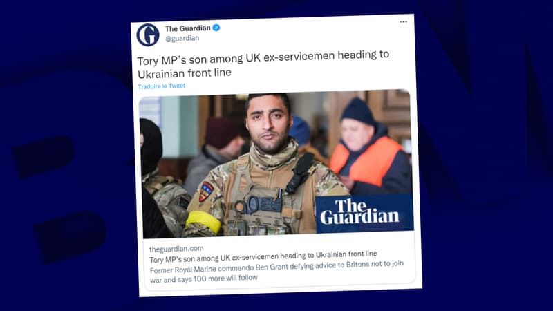 Guerre en Ukraine: le fils d’une députée britannique part combattre les forces russes