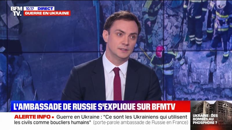 “On ne se sent pas isolé”: le porte-parole de l’ambassade de Russie en France témoigne sur BFMTV
