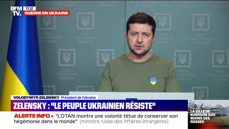 “On résiste”: Volodymyr Zelensky affirme que la Russie “n’arrive pas” à conquérir l’Ukraine