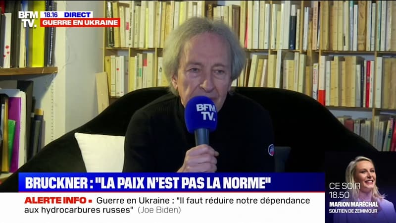 Pascal Bruckner à propos de Vladimir Poutine: “Il faut parler à l’ogre, il faut lui parler jusqu’au bout”