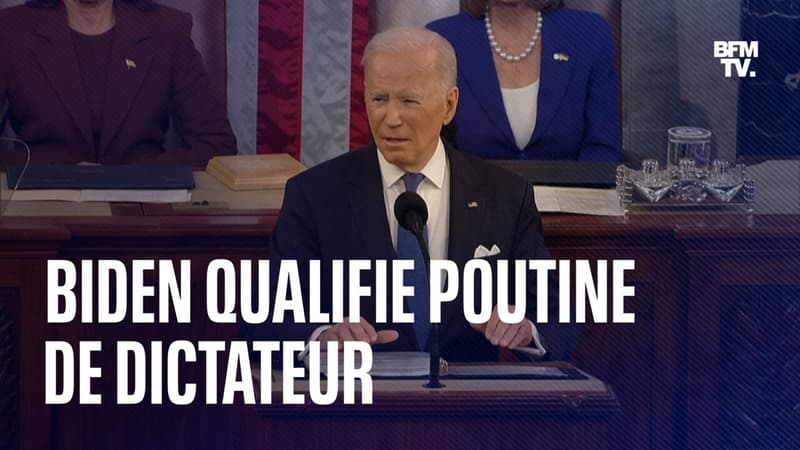 Pour Joe Biden, le “dictateur” Poutine est “plus isolé que jamais”