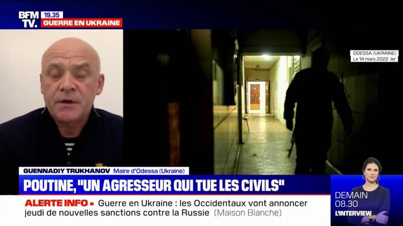 Poutine est “agresseur qui tue la population civile”, déclare le maire d’Odessa