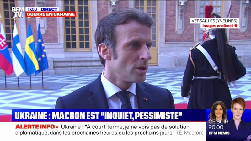 Sommet de Versailles: Emmanuel Macron assure que les discussions “conduiront à des décisions historiques pour notre Europe”
