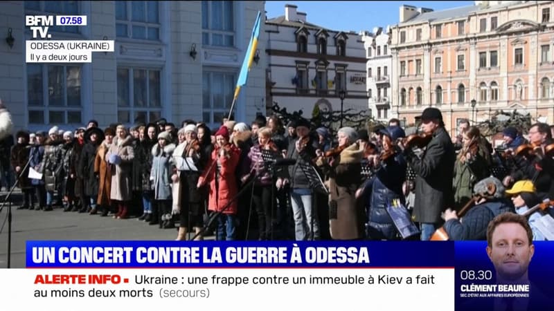 Un concert à Odessa contre la guerre en Ukraine