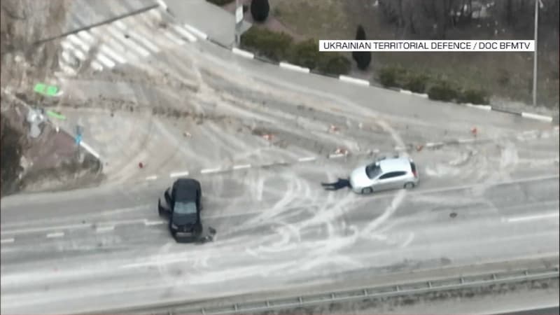 Guerre en Ukraine: un drone filme un civil abattu par les Russes